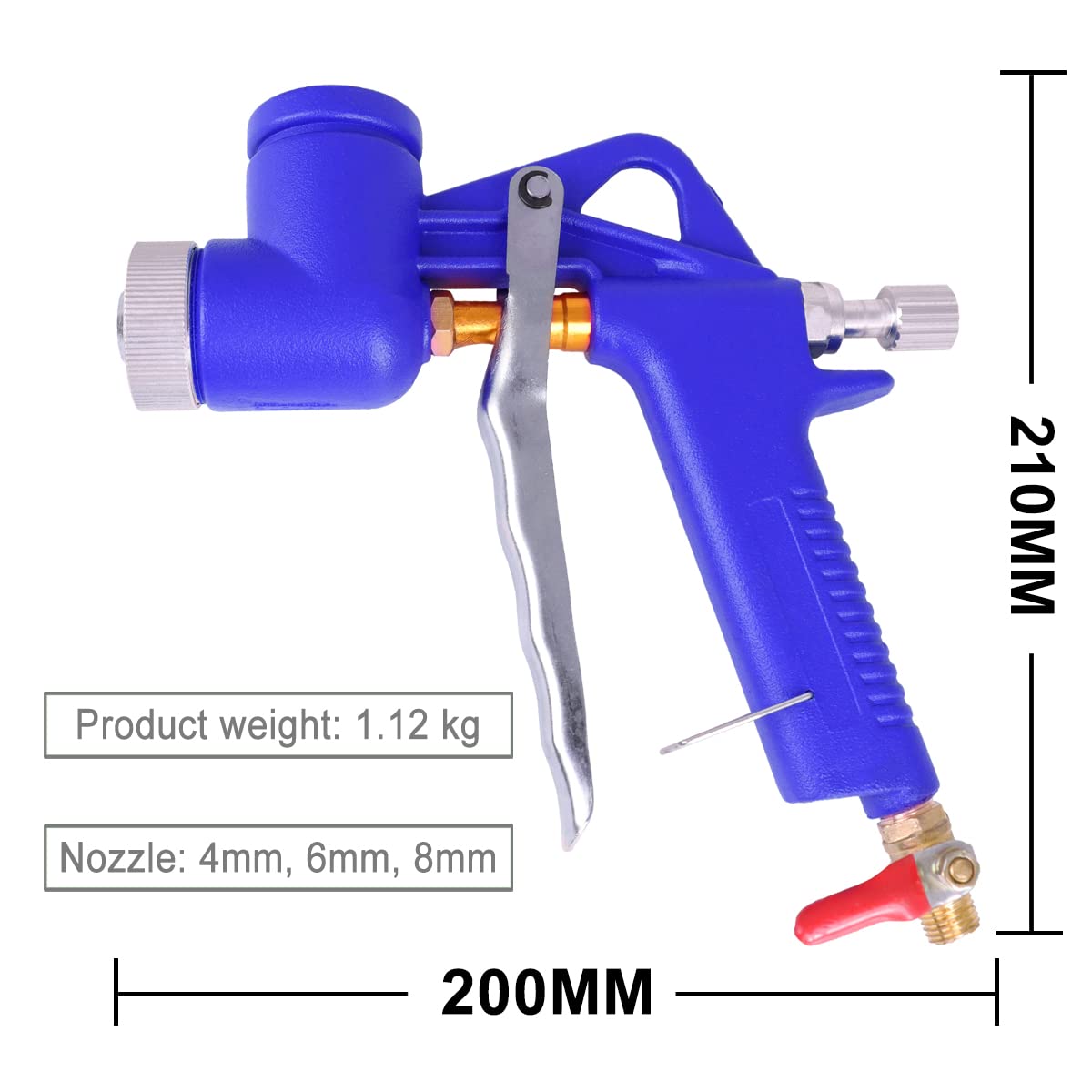 Drywall Wall Sprayer,Air Hopper Spray Gun 1.5 Gallon Paint Texture Tool with 3 Nozzle for Stucco Mud or Popcorn on Walls and Ceiling,Knockdown