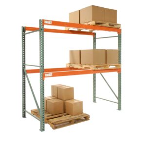 Global Industrial Teardrop Pallet Rack Starter, 120"W X 36"D X 96"H