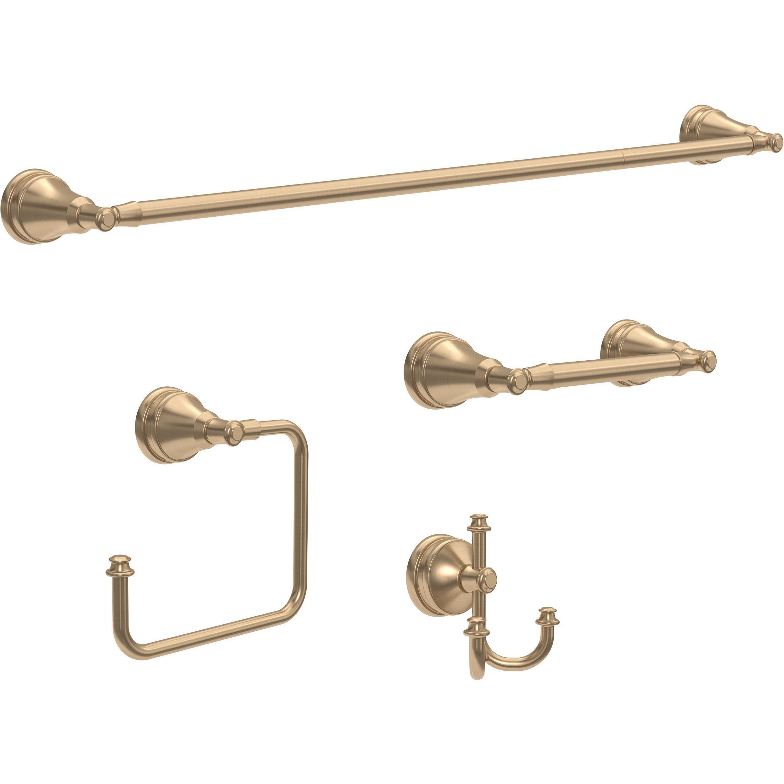 Delta Mylan (1-Pack) Towel Hooks Champagne Bronze Triple Bathroom Hooks Wall Mounted for Robes & Towels Hand Towel Hook Holder Kitchen, Bathroom Accessories MYN35-CZ