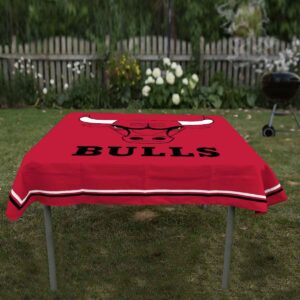 WinCraft Chicago Bulls Logo Tablecloth and Square Table Cover Overlay