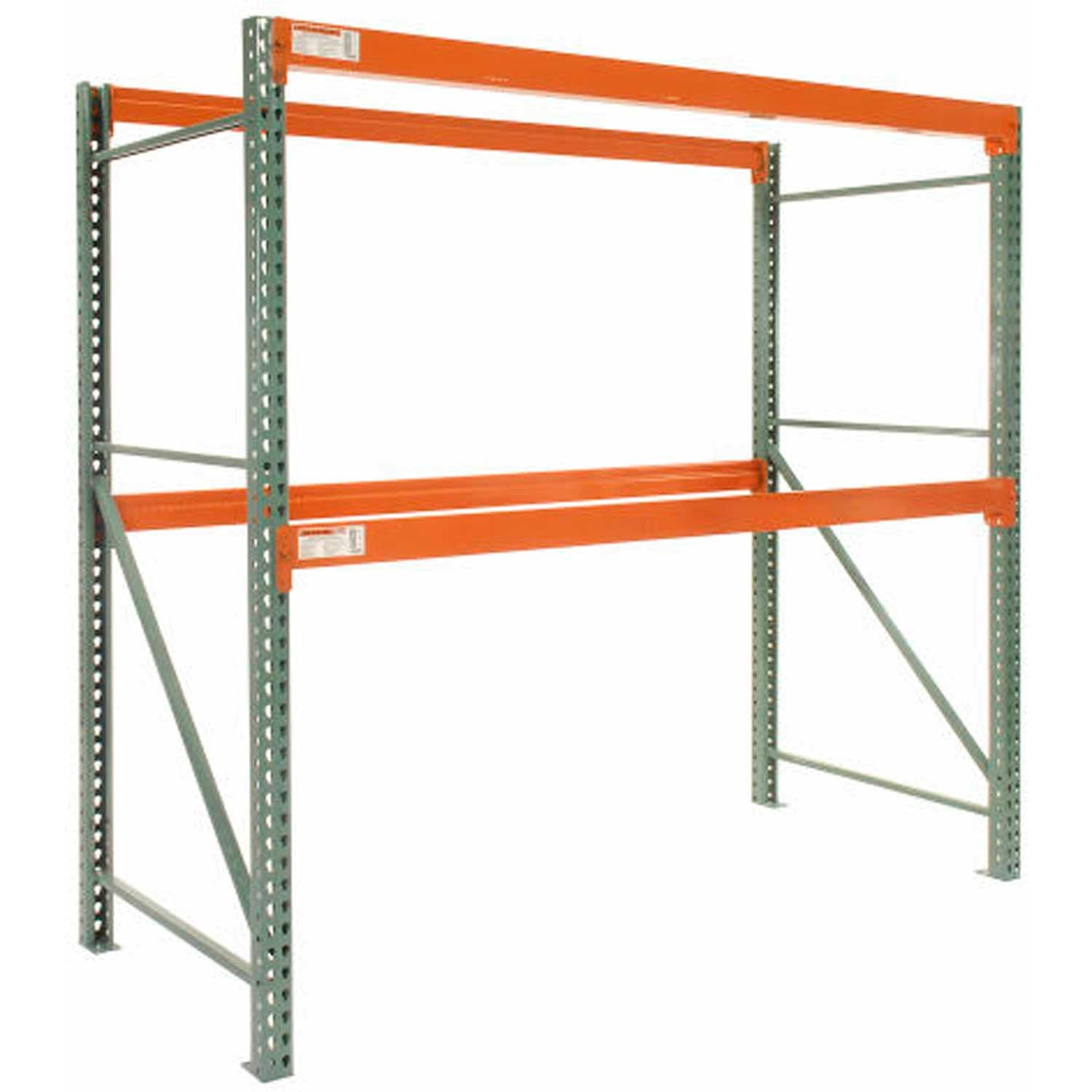 Global Industrial Teardrop Pallet Rack Starter, 120"W X 36"D X 96"H