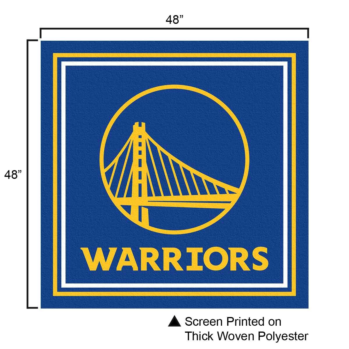 WinCraft Golden State Warriors Logo Tablecloth and Square Table Cover Overlay