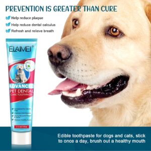 Dog Toothpaste Mint for Dogs and Puppies, Fresh Breath Dental Kit for Pets Dog Toothpaste Mint Teeth Cleaning for Dogs and Puppy Dog Teeth Cleaning Kit (Dog Toothpaste Mint)