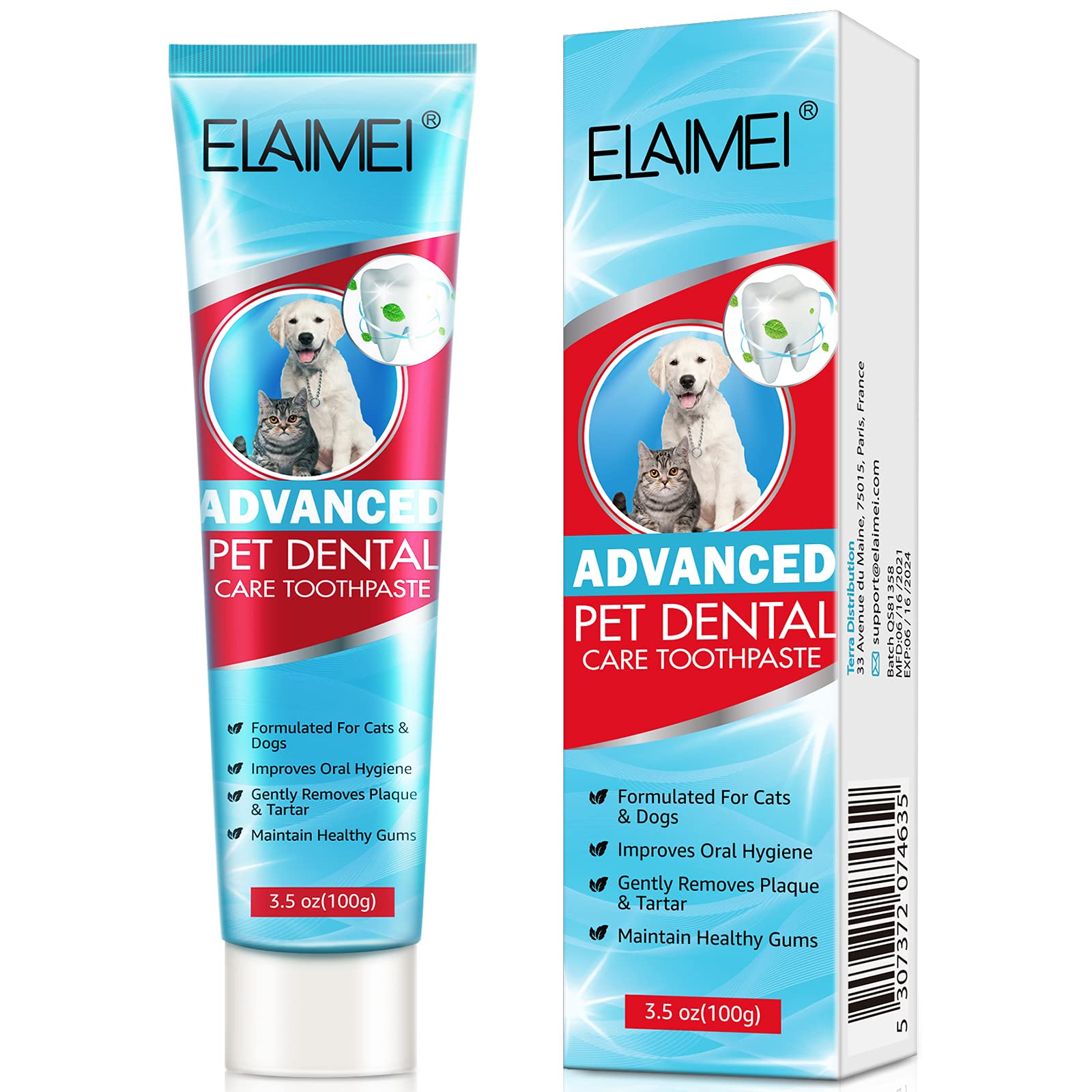 Dog Toothpaste Mint for Dogs and Puppies, Fresh Breath Dental Kit for Pets Dog Toothpaste Mint Teeth Cleaning for Dogs and Puppy Dog Teeth Cleaning Kit (Dog Toothpaste Mint)