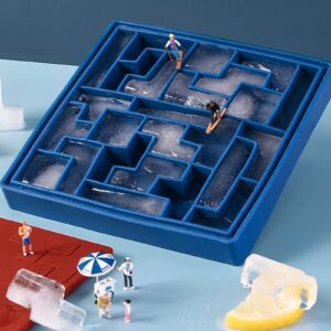 COMFEELING Puzzles Ice Cube Trays Easy Release Silicone Ice Mold for Juice Beverages Cocktail Tea Coffee