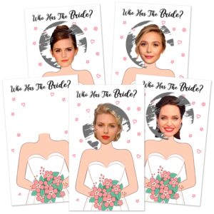 bridal shower games - who has the bride - scratch off bridal shower game - funny bachelorette party games ideas - decorations for bridal shower - 35 cards