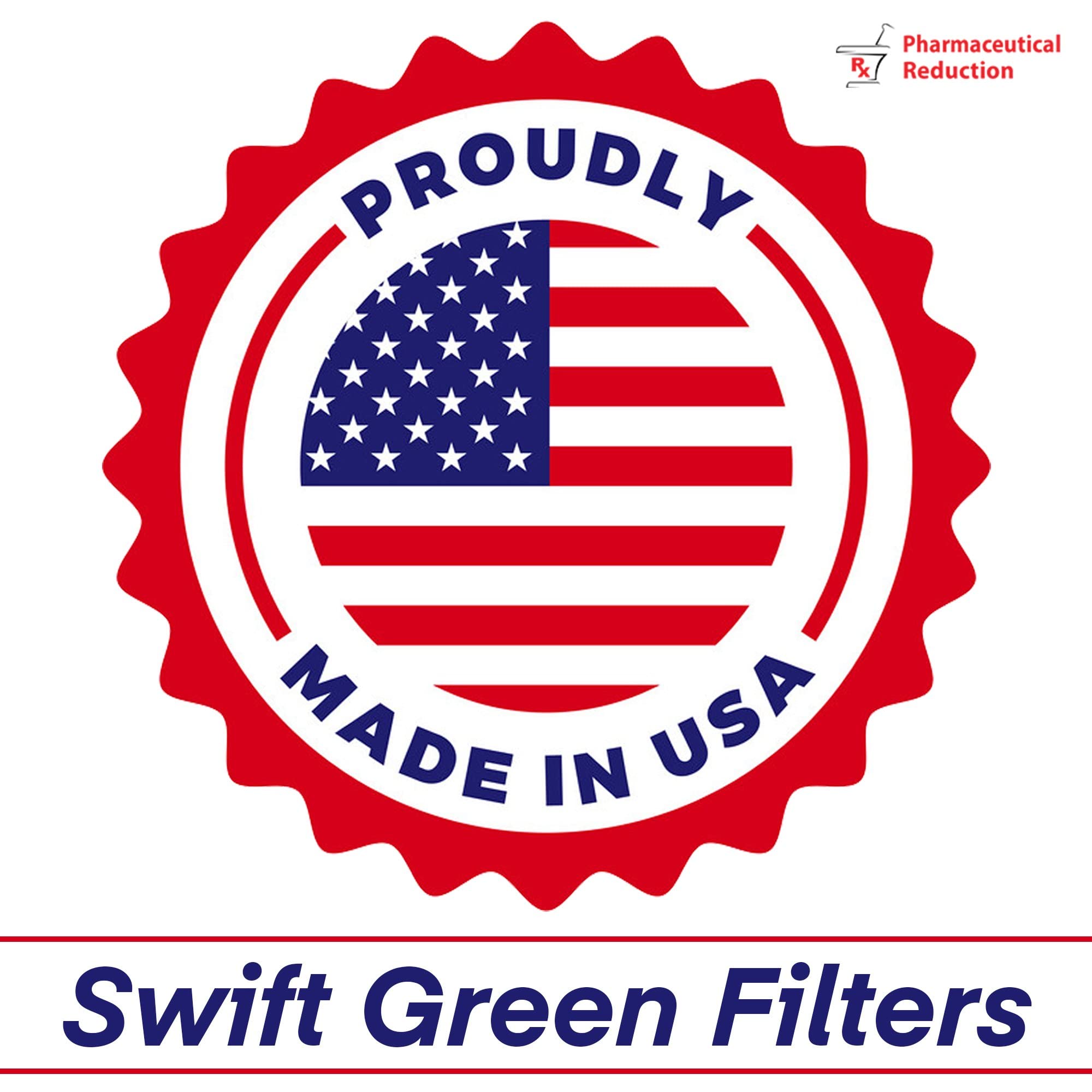 Swift Green Filters SGF-W10 Rx Compatible Refrigerator Water Filter for 4396701, EDR6D1, FILTER 6, 46-9915, CLCH125, EFF-6001A, Made in USA (3 Pack)