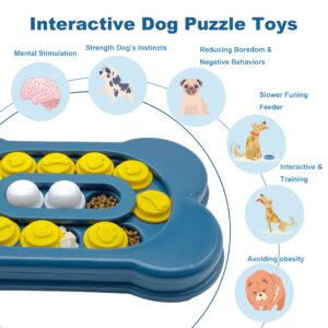 ZOERST Dog Puzzle Toys, Dog Food Toy for Puppy IQ Training & Mental Enrichment, Slow Feeder to Aid Puppy Dog Digestion, Treat Puzzles to Keep Them Busy