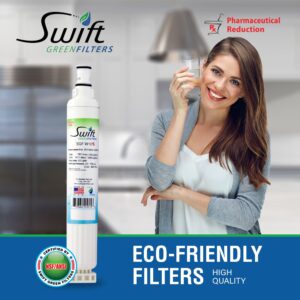 Swift Green Filters SGF-W10 Rx Compatible Refrigerator Water Filter for 4396701, EDR6D1, FILTER 6, 46-9915, CLCH125, EFF-6001A, Made in USA (3 Pack)