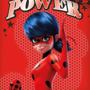 Miraculous Ladybug 'Girl Power' Duvet Cover and Pillow Case Single (U.S Twin), Red