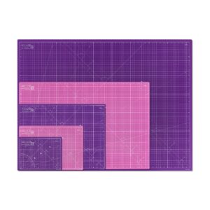 Elan Cutting Mat A2 Pink & Purple, Self Healing Cutting Mat 24 x 18 INCH, 5-Ply Craft Mat Pink, Hobby Cutting Mat 24x18 INCH, Fabric Cutting Board for Crafts, Quilting Cutting Board, Craft Cutting Mat