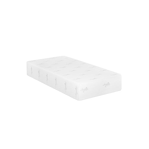 Furinno Angeland Luxury III Gel Infused Memory Foam Mattress/CertiPUR-US Certified/Pressure Relieving/Hypoallergenic, 12-Inch, Twin, White