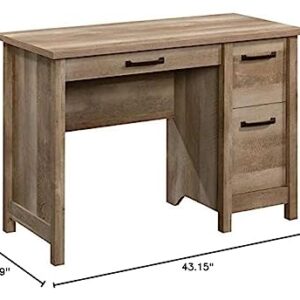 Pemberly Row Engineered Wood and Metal Computer Desk in Lintel Oak