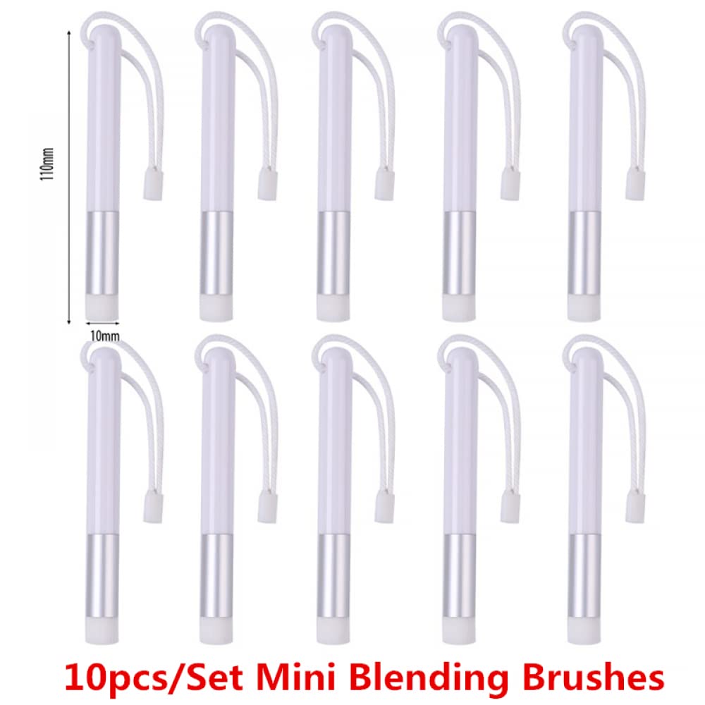 10 Pack Mini Blending Brushes Sets for Card Making Drawing Crafting Ink Paintbruhses Sets for Stamping Scrapbooking Background Card Stencils Die Cuts Card Making Scrapbooking Stamping Crafting Tool