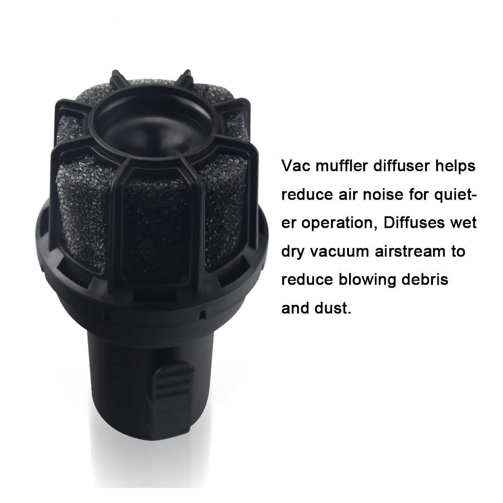 2-1/2 In Muffler Diffuser Wet/Dry Vac Attachment, Compatible With Craftsman CMXZVBE38660 Diffuser Wet/Dry Vacs Blowing Port for Shop Vacuums