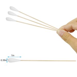 6 Inch Long Cotton Swabs (Large Size) 200pcs for Pets, Gun Cleaning or Makeup