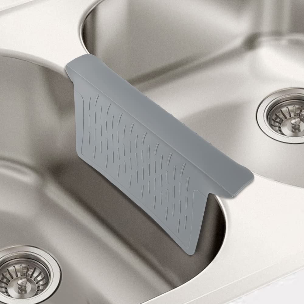 Sink Divider Ultra Thin Sink Saddle Mat VELOVYO Weak Suction Sink Protector Super Soft Kitchen Sink Mat No Smell Never Stain