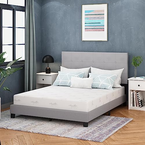 Furinno Angeland Luxury III Gel Infused Memory Foam Mattress/CertiPUR-US Certified/Pressure Relieving/Hypoallergenic, 8-Inch, Queen