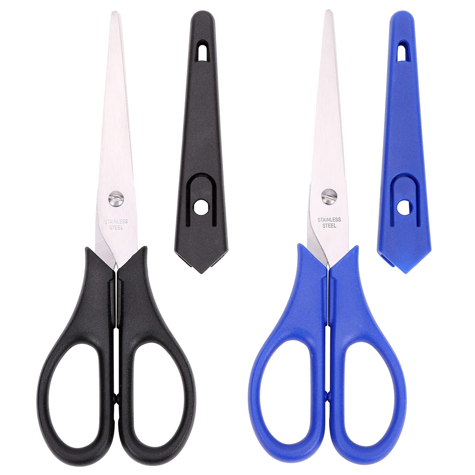 YOUGUOM 6.5in Multipurpose Scissors, Stainless Steel Sharp Shears for Office Home School Students Household General Use Craft Supplies - 2 Pack