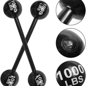 2 PCS Giant Inflatable Dumbbell Barbell - Carnival Circus Birthday/Halloween Party Decorations Supplies Fake Weights Cosplay Props - Blow Up Costume Photo Booth Props Accessory