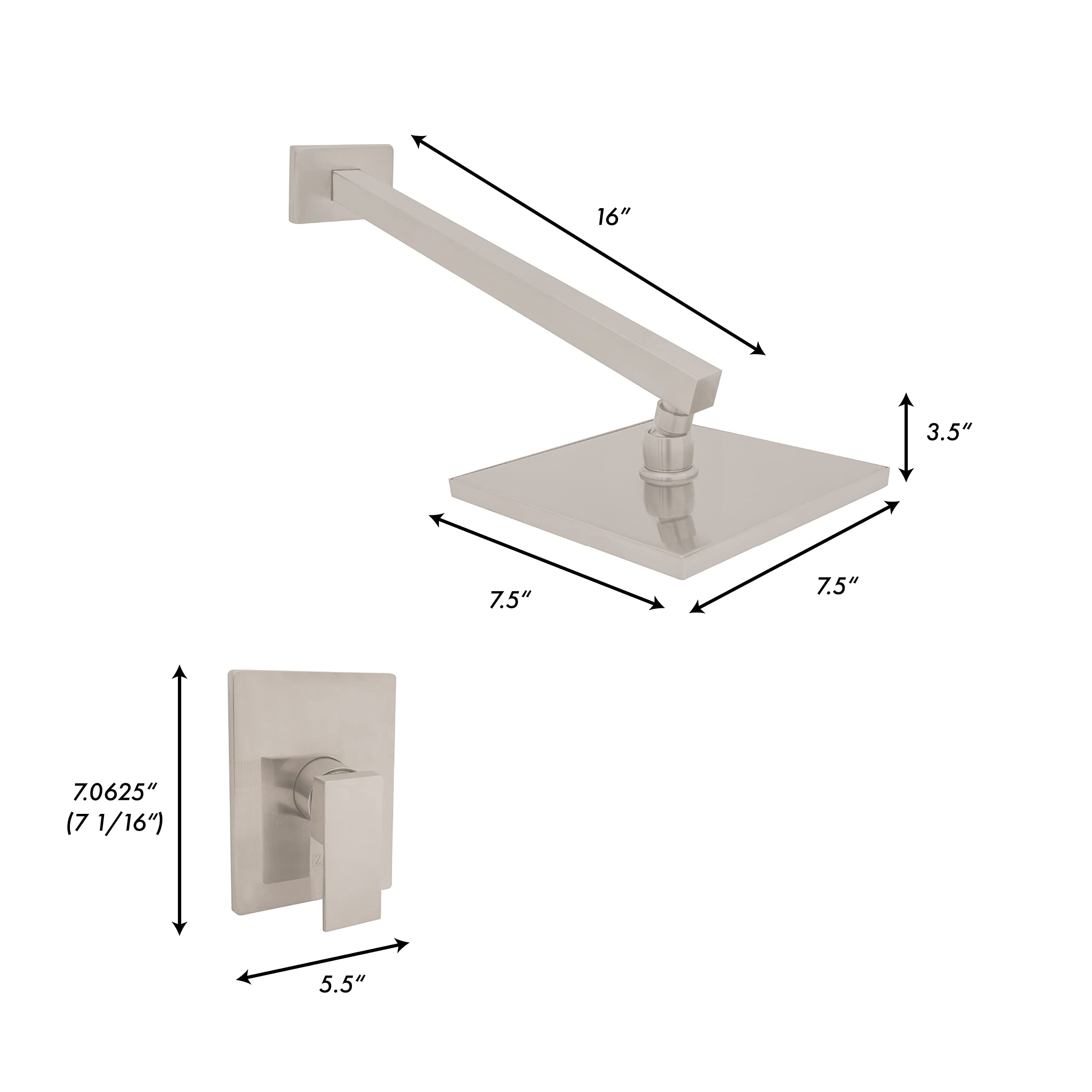 ZLINE Bliss Shower Faucet in Brushed Nickel (BLS-SHF-BN)