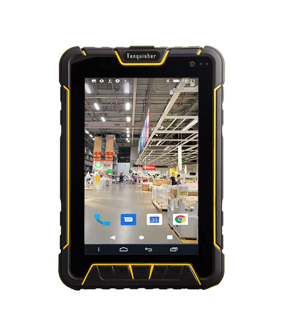 Rugged Enterprise Tablet with Barcode Scanner | Android 12 OS | 7-inch Big Touch Screen | with Honeywell N6603 2D Bar Code Reader Scan Engine, WiFi & 4G LTE, for Warehouse Inventory & Stock Control