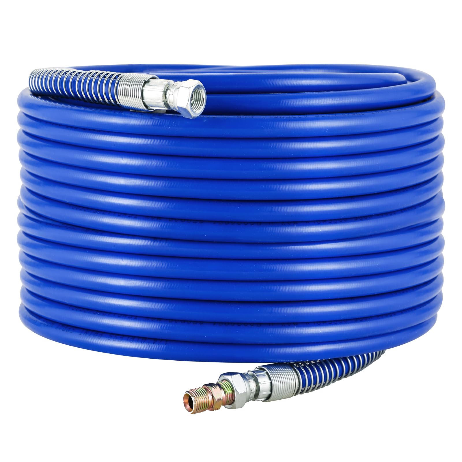 FLKQC Airless Paint Spray Hose Kit, 100FT 3600psi High-Pressure Fiber Tube, Double Layer Braided Wire High Pressure Airless Paint Spray Hose Universal Paint Sprayer Flexible Tube 1/4" (100FT/30M)