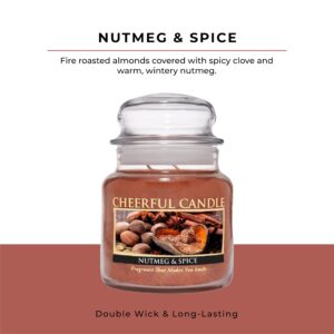 A Cheerful Giver - Nutmeg & Spice - 16oz Scented Candle Jar - Cheerful Candle -80 Hours of Burn Time, Candles Gifts for Women