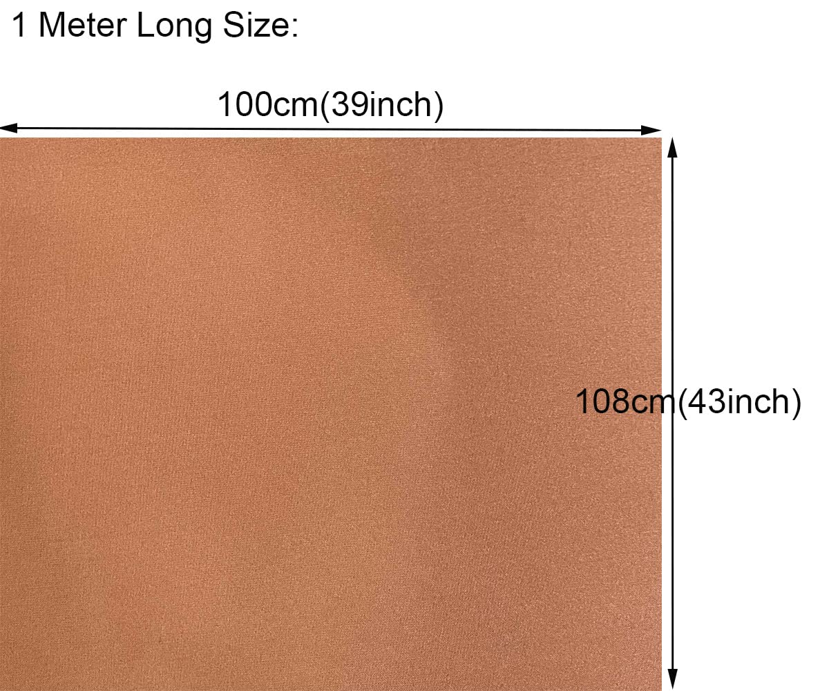 Amerthing Pure Copper Faraday Fabric RF & LF Electromagnetic Fields Gold Color Blocking Fabric 1 Meter (39"x43" inch)