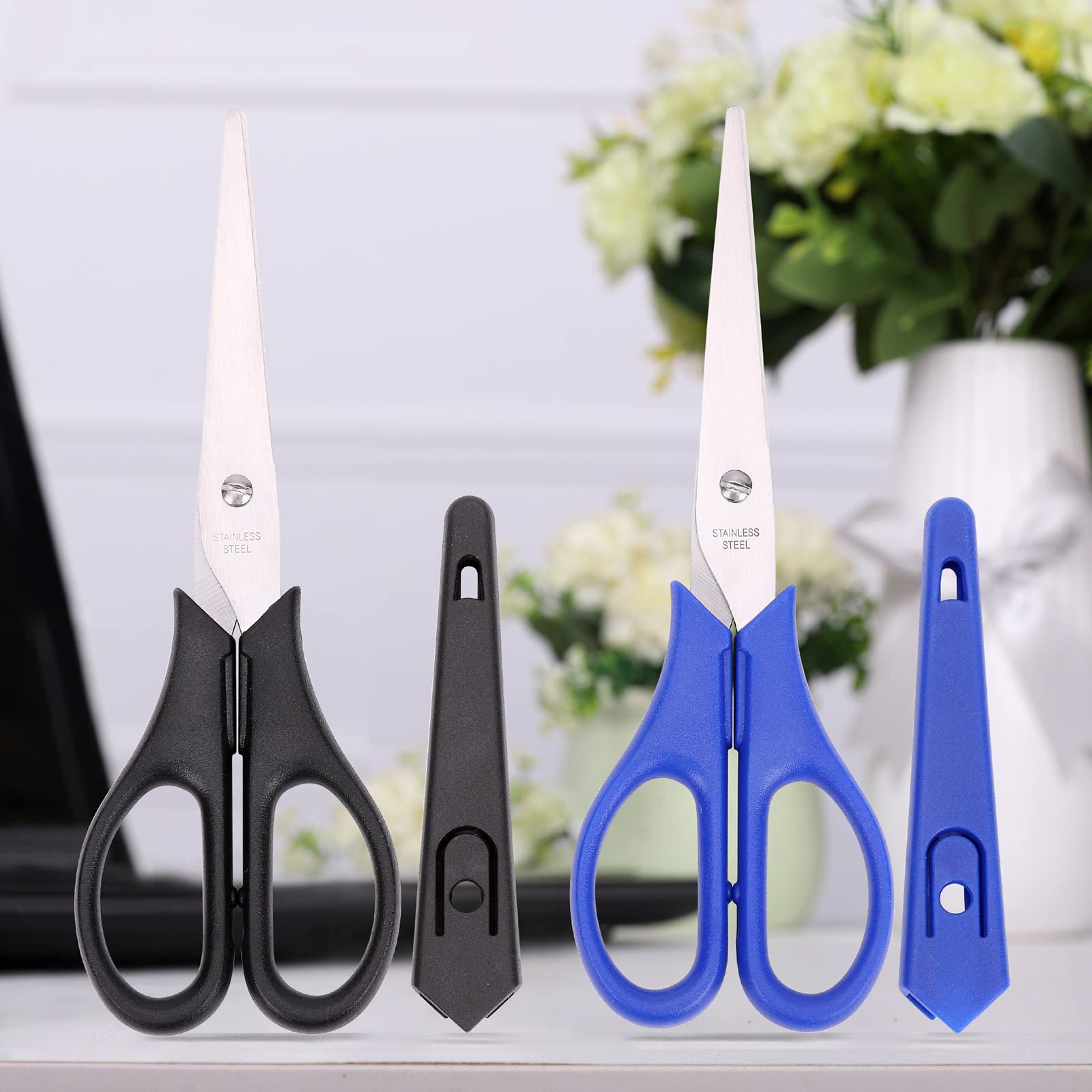 YOUGUOM 6.5in Multipurpose Scissors, Stainless Steel Sharp Shears for Office Home School Students Household General Use Craft Supplies - 2 Pack