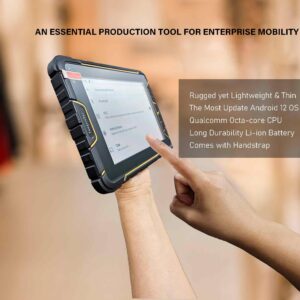 Rugged Enterprise Tablet with Barcode Scanner | Android 12 OS | 7-inch Big Touch Screen | with Honeywell N6603 2D Bar Code Reader Scan Engine, WiFi & 4G LTE, for Warehouse Inventory & Stock Control