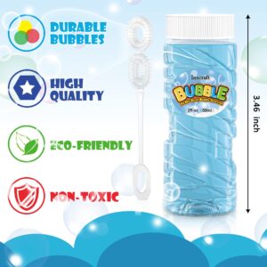 INSCRAFT 30 PCS Bubble Bottles with Wands Assortment for Kids, 2oz Bubbles Solution Each, Outdoor & Indoor Summer Toy, Weddings, Party Favors, Birthday, Refill for Bubbles Machine Blower