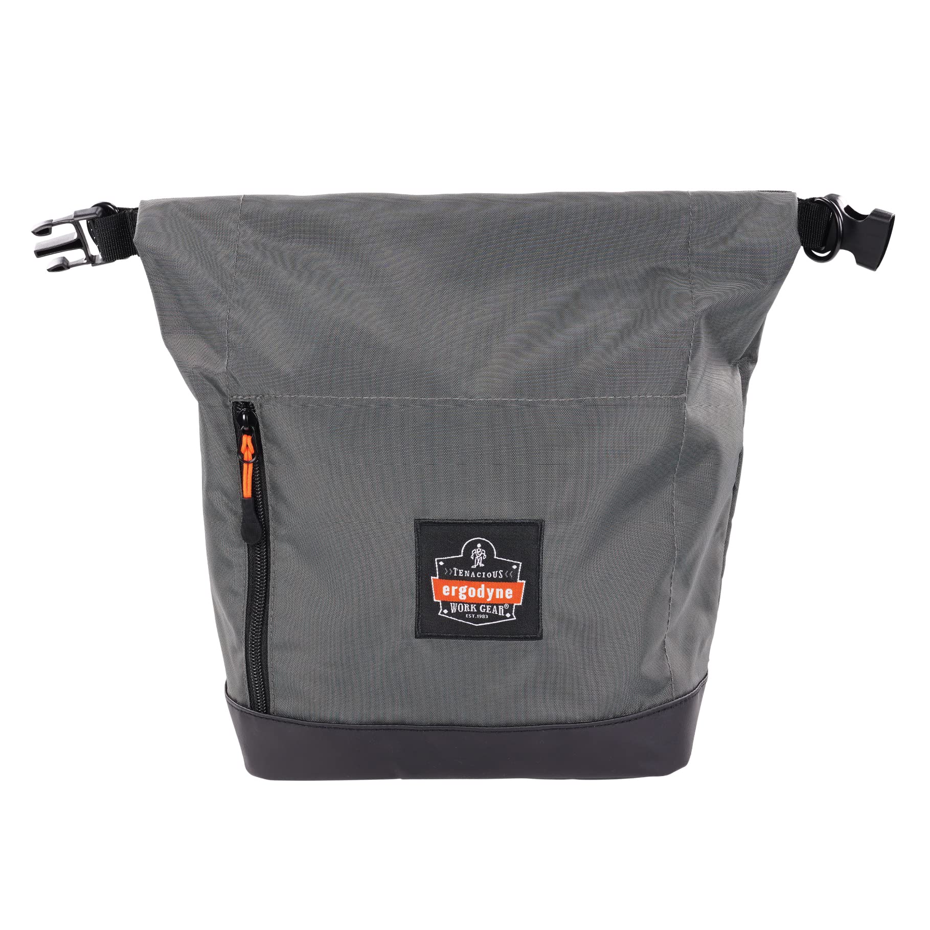 Ergodyne Arsenal 5186 Respirator Mask Storage Bag, Fits Half and Full Face Respirators, Adjustable Roll Top Closure,Gray