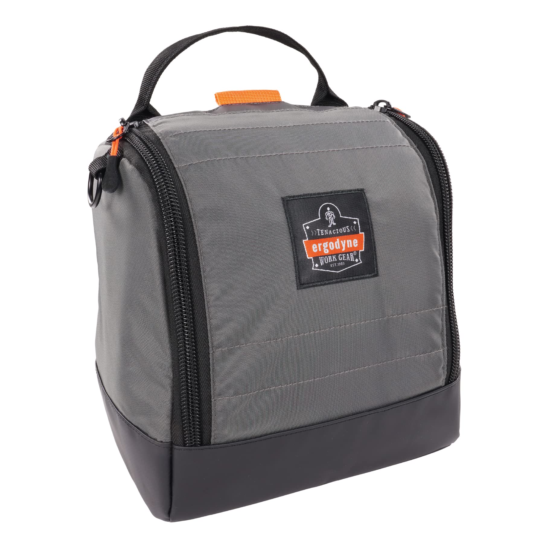 Ergodyne Arsenal 5185 Respirator Mask Storage Bag, Fits Half and Full Face Respirators, Zipper and Magnetic Closure,Gray