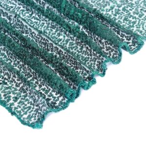 Efavormart 54" x 4 Yards Sequined Fabric Bolt Sewing Craft Bridal Supplies for Wedding Party Banquet Event Decor Hunter Emerald Green