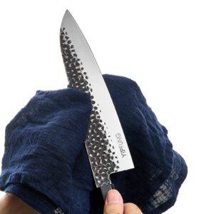 Japanese Chef Knife, 8 Inch Professional Kitchen Knife Forged Kitchen Chef Knife with Octagonal Handle Chef‘s Knives for Home & Restaurant Professional cooking knives