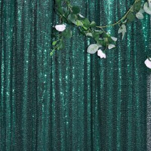 Efavormart 54" x 4 Yards Sequined Fabric Bolt Sewing Craft Bridal Supplies for Wedding Party Banquet Event Decor Hunter Emerald Green