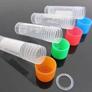 2ml Cryogenic Vials - Self Standing Transport Tubes,Polypropylene Molded Graduations (Case of 500)