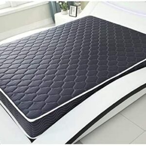 AC Pacific 6-Inch Water-Resistant High-Density Foam Mattress Made in USA with Stylish Diamond-Quilted Breathable Fabric, Distributes Weight Evenly, Full, Navy Blue