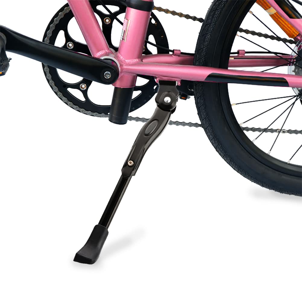 USONG Bike Kickstand Children's Bicycle Kickstand Single-side Stand Folding Bicycle Center Bracket 12" 14" 16" 18" 20" Bike Racks (For 18"-20"-22" Bike)