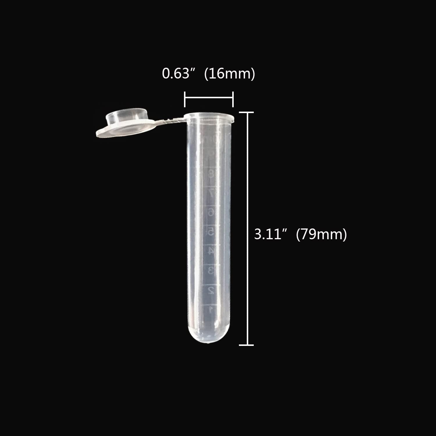 25 Pack 10ml Plastic Sample Vials with Cover, Vial Tube Storage Container for Liquid Fragrance Beads