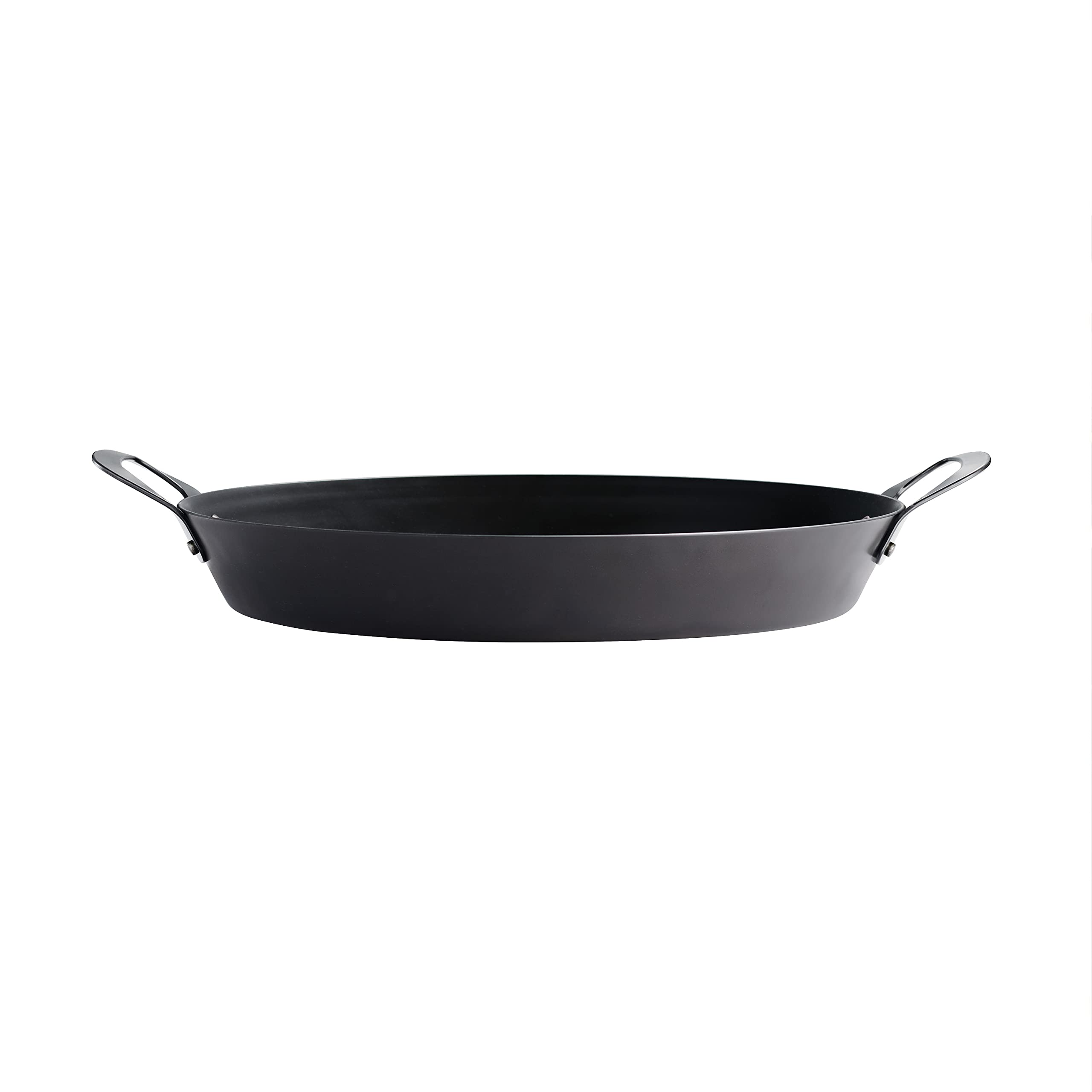 Tramontina Carbon Steel 15-Inch Paella Pan, Naturally Non Stick, Oven Safe