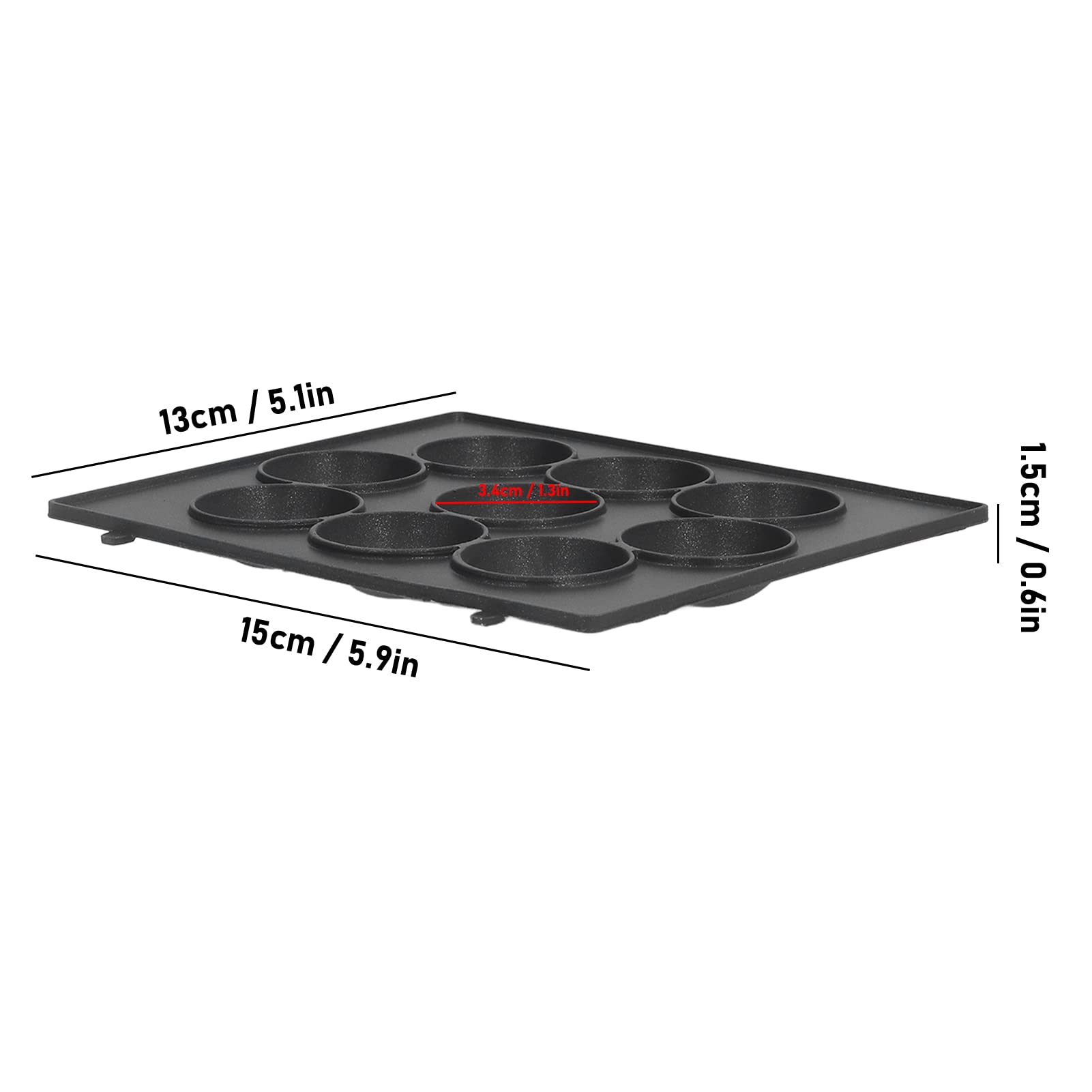 9 Hole Baking Pan, Non Stick Meatball Baking Tray Stainless Steel Octopus Meatball Grill Pan Cooking Plate