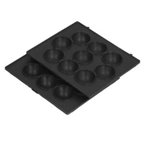 9 Hole Baking Pan, Non Stick Meatball Baking Tray Stainless Steel Octopus Meatball Grill Pan Cooking Plate