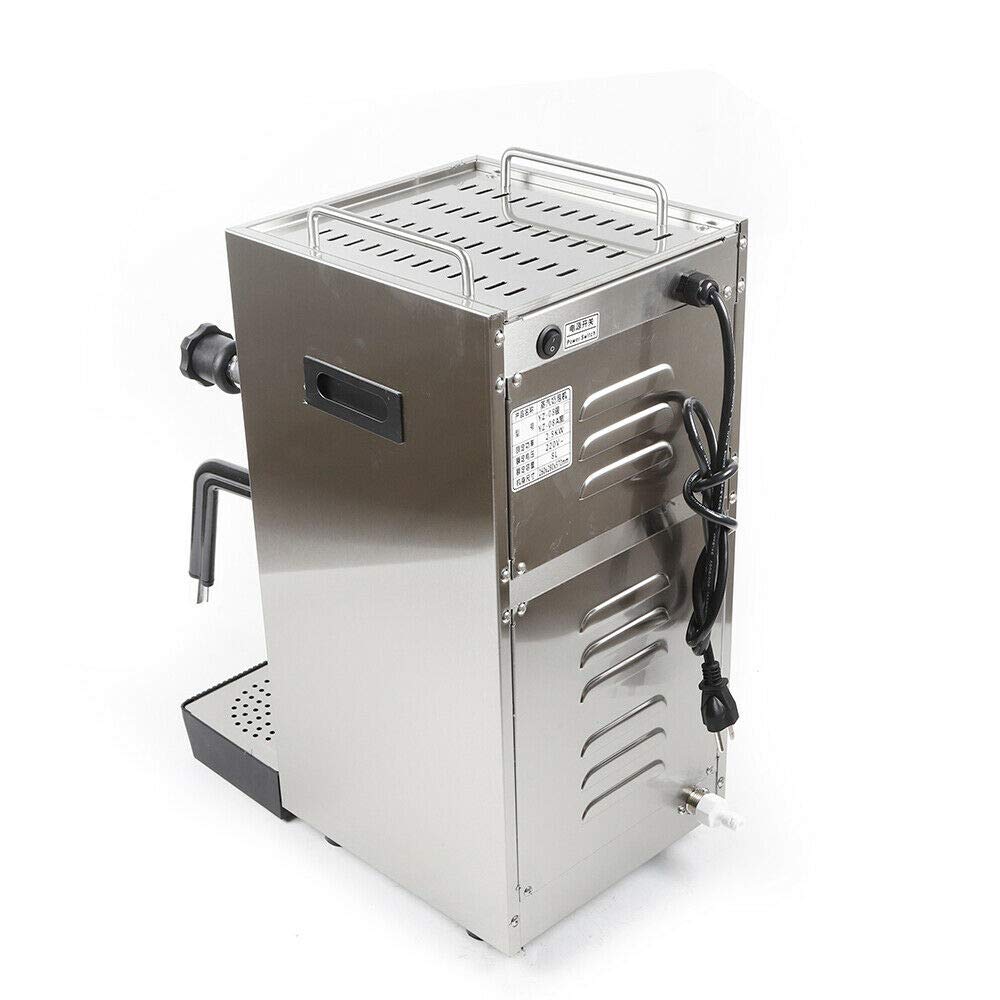 2500W 8L /2.1 Gal Commercial Multi-Purpose Milk Frother, Stainless Steel Steam Milk Frothing Machine for Espresso Coffee Tea Coffee Shop Dessert Shop Hotel Milk (US Stock)