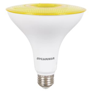 Sylvania LED Flood PAR38 Yellow Bug Light Bulb, Efficient 9W, Non-Dimmable, 5 Year, E26 Medium Base - 1 Pack (40822)