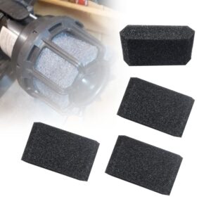 Muffler Diffuser Foam Replacement Part - Compatible with CRAFTSMAN CMXZVBE38660 Muffler Diffuser Wet/Dry Vac Attachment for Shop Vacuums - 4 Pack