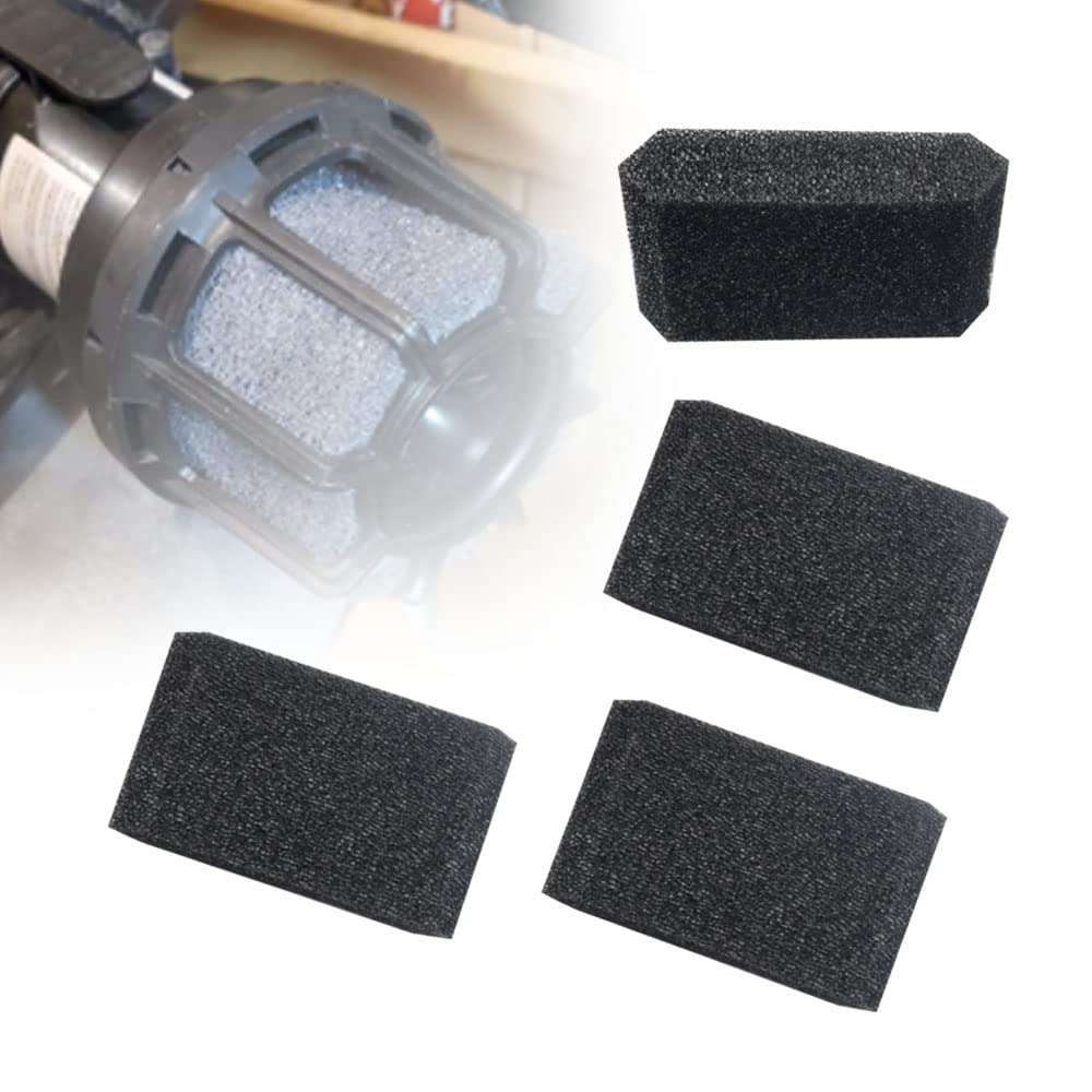 Muffler Diffuser Foam Replacement Part - Compatible with CRAFTSMAN CMXZVBE38660 Muffler Diffuser Wet/Dry Vac Attachment for Shop Vacuums - 4 Pack