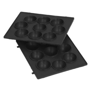 9 Hole Baking Pan, Non Stick Meatball Baking Tray Stainless Steel Octopus Meatball Grill Pan Cooking Plate