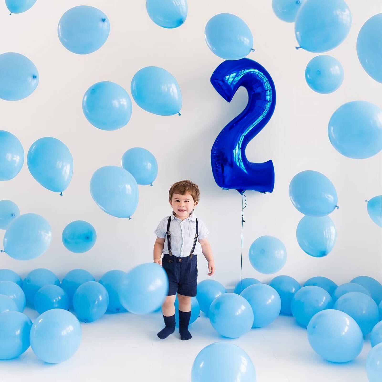 Lovoir 40 Inch Navy Blue Number 5 Balloon Large Size Jumbo Digit Mylar Foil Helium Dark Blue Balloons for Birthday Party Celebration Decorations Graduations Anniversary Baby Shower Photo Shoot